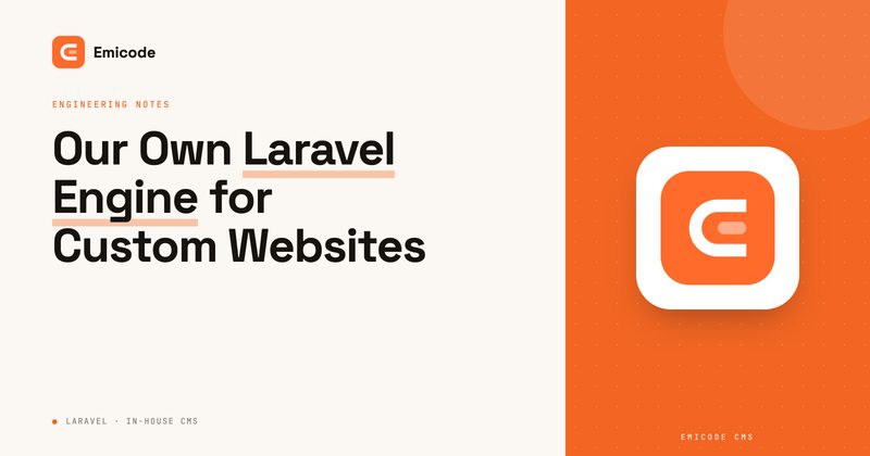 Our own Laravel Engine for Custom Websites - cover